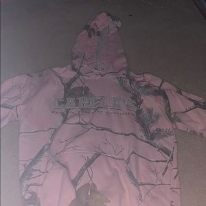 Cabelas pink camo hoodie